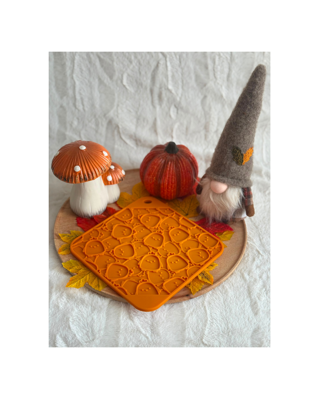 Tapis de léchage orange