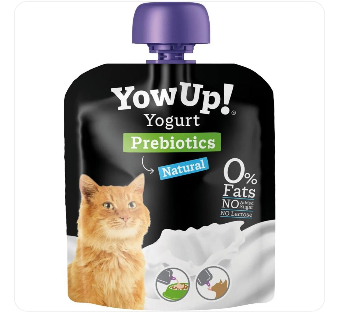 YowUp !  Prébiotiques naturels pour chats au yaourt