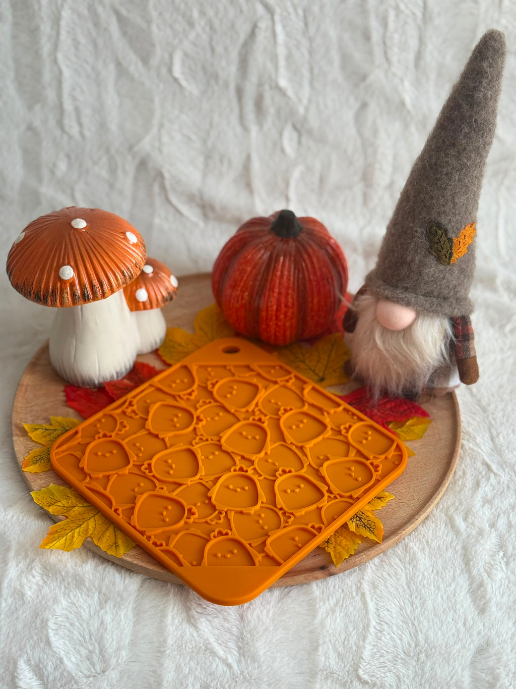 Tapis de léchage orange