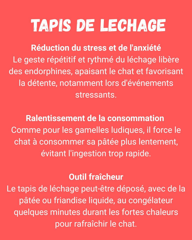Tapis de léchage poisson
