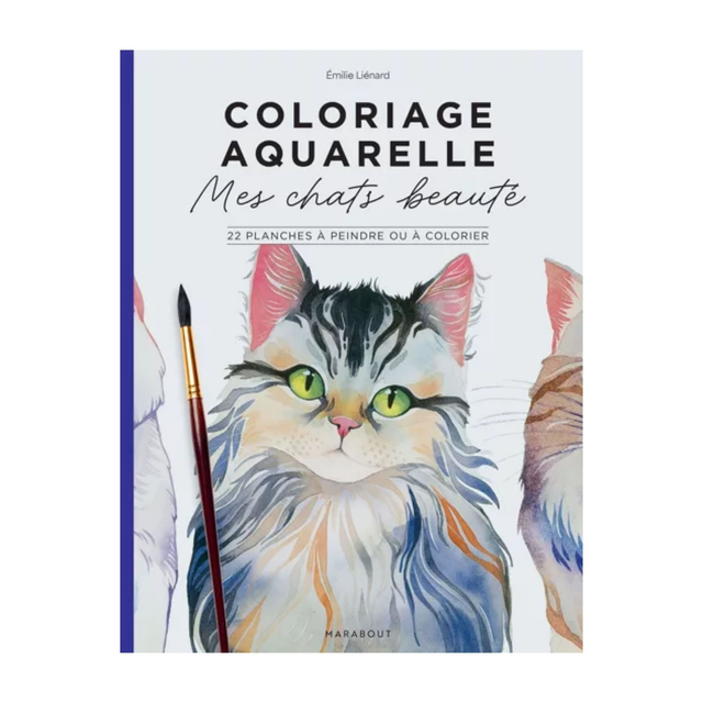 Coloriage Aquarelle Mes Chats Beauté