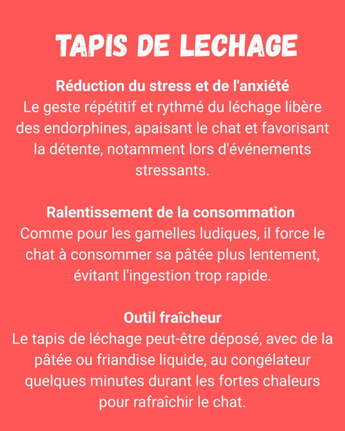 Tapis de léchage Tête de chat