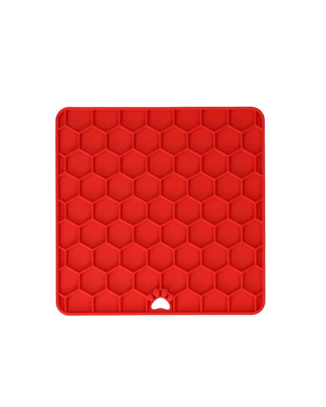 Tapis à lécher nid d'abeille