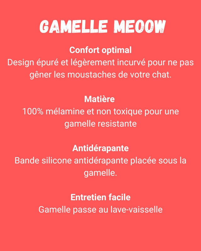 Gamelle MEOOW friendly moustaches