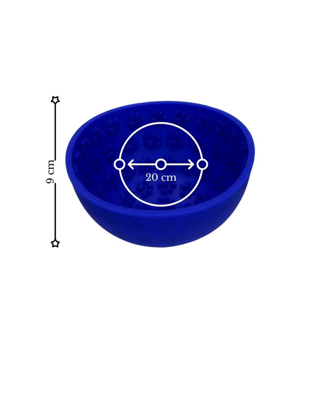 Tapis à lécher BOL oscillant bleu.